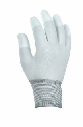 texxor Nylon-Strickhandschuhe Fingerkuppen mit PU-Beschichtung