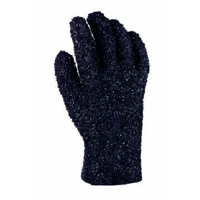 Granulierte PVC-Handschuhe in schwarz